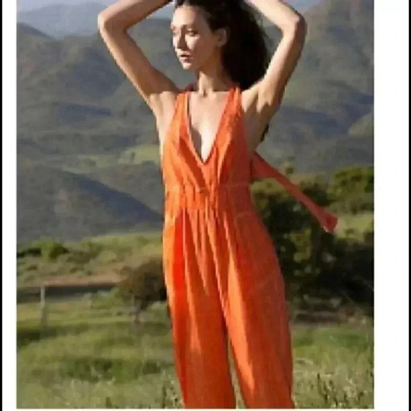 Free People Here I Go Again Jumpsuit - Picture 2 of 5